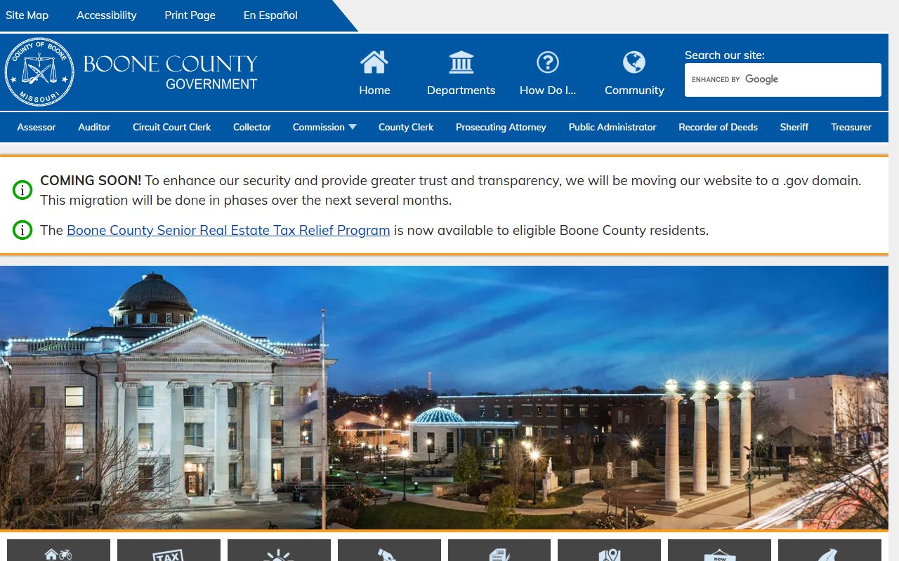 Boone County court records official county homepage