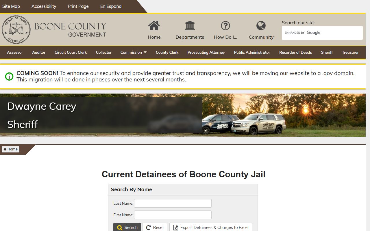 Boone County inmate records current detainees search
