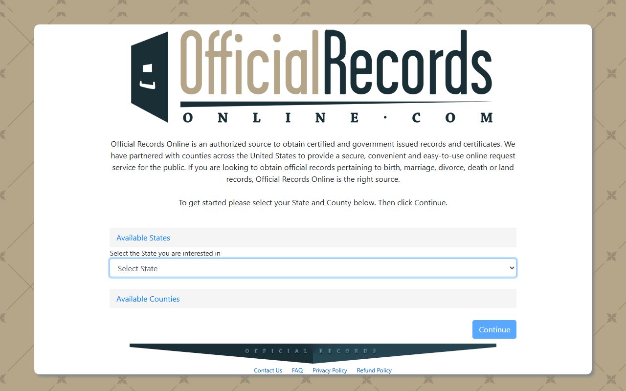 Boone County marriage records certified copy ordering